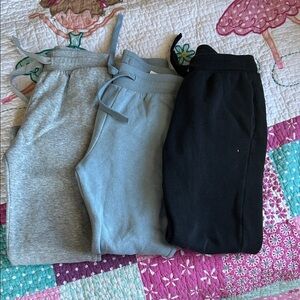 H&M Kids Jogger Pants bundle - Gray, Light Blue, and Black